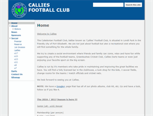 Tablet Screenshot of calliesfc.co.za